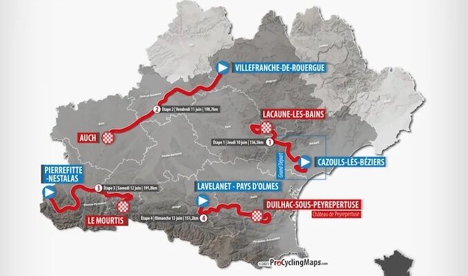 PROS – Route d'Occitanie 2021 : les parcours, les profils et la liste des engagés de la 45e édition