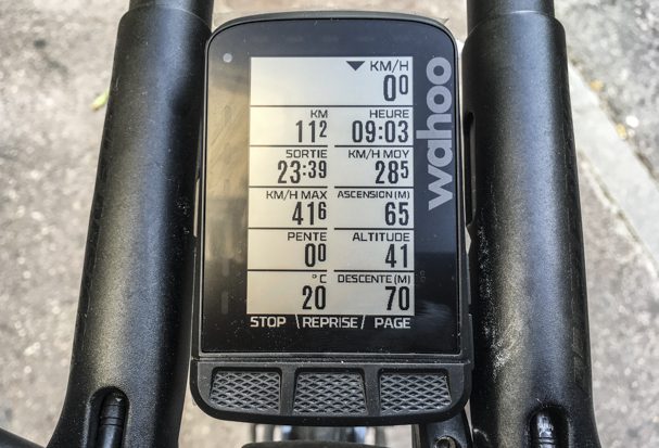 Test of the new Wahoo Roam GPS meter
