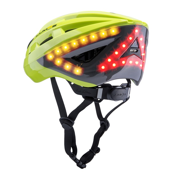 Casque de Vélo Lumineux avec Clignotants et Feu Stop