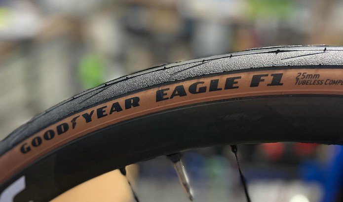 Pneus Vélo Route Goodyear Eagle F1 700x28c Pliables - Paire Noire Pour