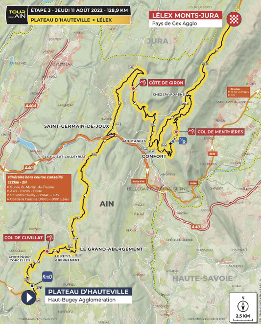 tour de l'ain diffusion tv