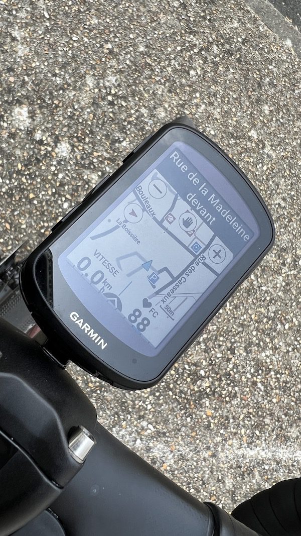 Test du compteur GPS Garmin Edge 840 Solar