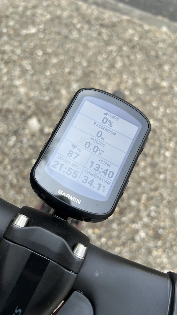 Test du compteur GPS Garmin Edge 840 Solar