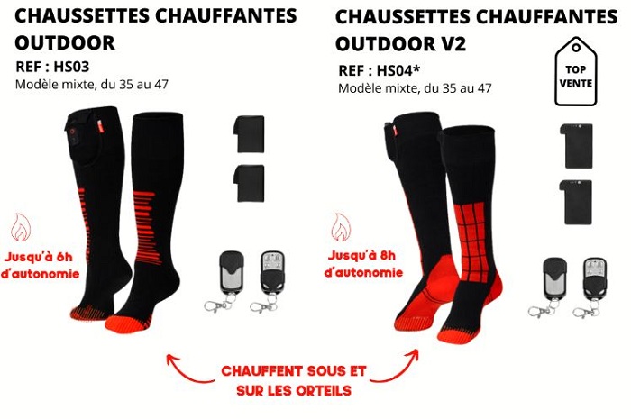 Test des chaussettes chauffantes par Cyril Blanchard – G-Heat®