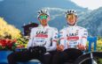 L’équipe UAE Team Emirates de Tadej Pogacar présente son nouveau maillot et son vélo pour la saison 2024