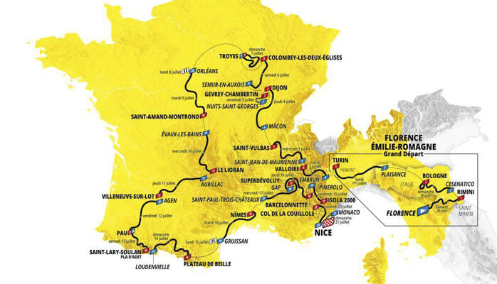 Tour de France 2024 : le parcours, les cartes et profils des étapes, les cols et les horaires de diffusion TV de la 111e édition