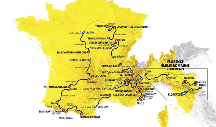Tour de France 2024: the list of starting riders and bib numbers