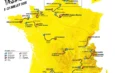 Carte du parcours officiel du Tour de France 2025 avec les étapes du 5 au 27 juillet.