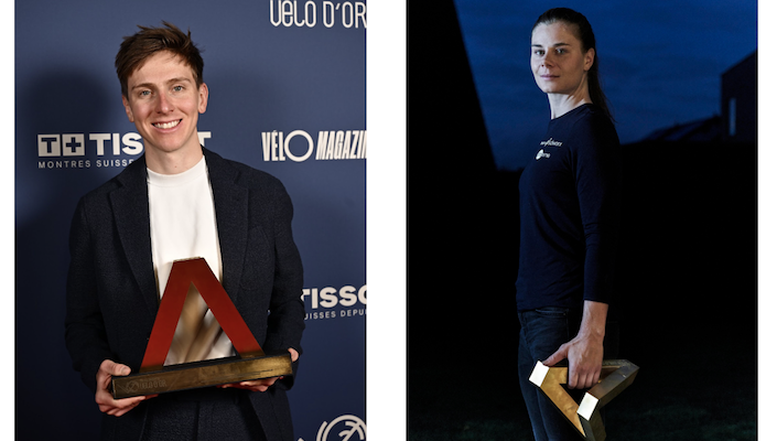 Tadej Pogačar et Lotte Kopecky lauréats du VÉLO D’OR®2024 Tadej Pogačar et Lotte Kopecky lauréats du VÉLO D’OR®2024
