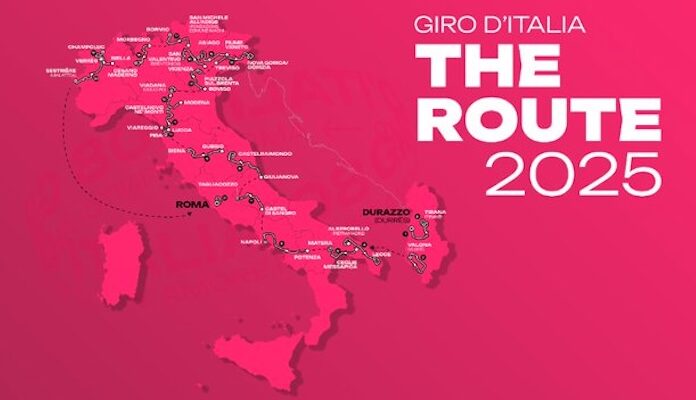Giro 2025 : un départ d'Albanie, un passage en Slovénie, des routes blanches en Toscane et un retour sur le Colle delle Finestre