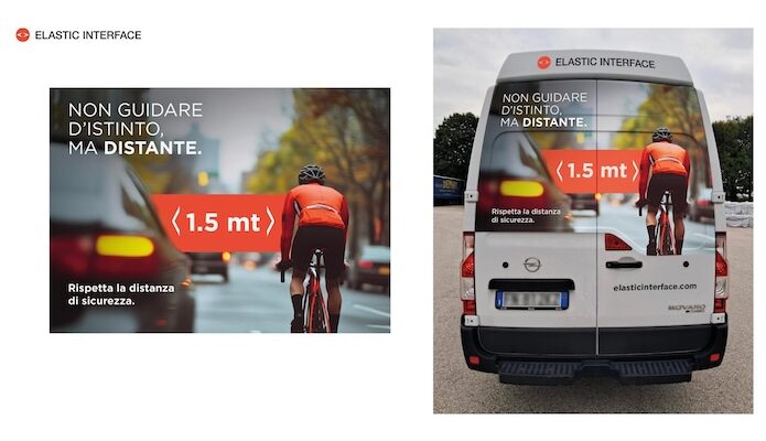 Elastic Interface lance une campagne pour la sécurité des cyclistes sur les routes en Italie