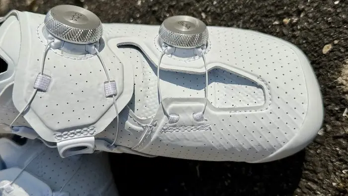 Partie avant d'une chaussure de vélo