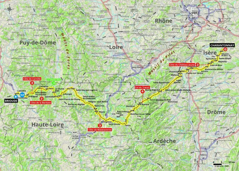 Critérium du Dauphiné 2025: the route, stage maps and profiles, teams and TV broadcast schedules for the 77th edition