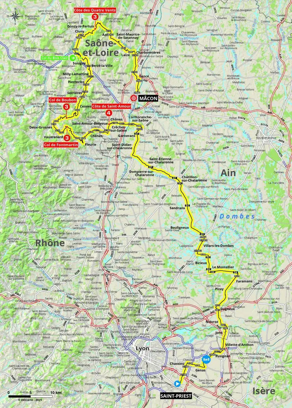 Critérium du Dauphiné 2025: the route, stage maps and profiles, teams and TV broadcast schedules for the 77th edition