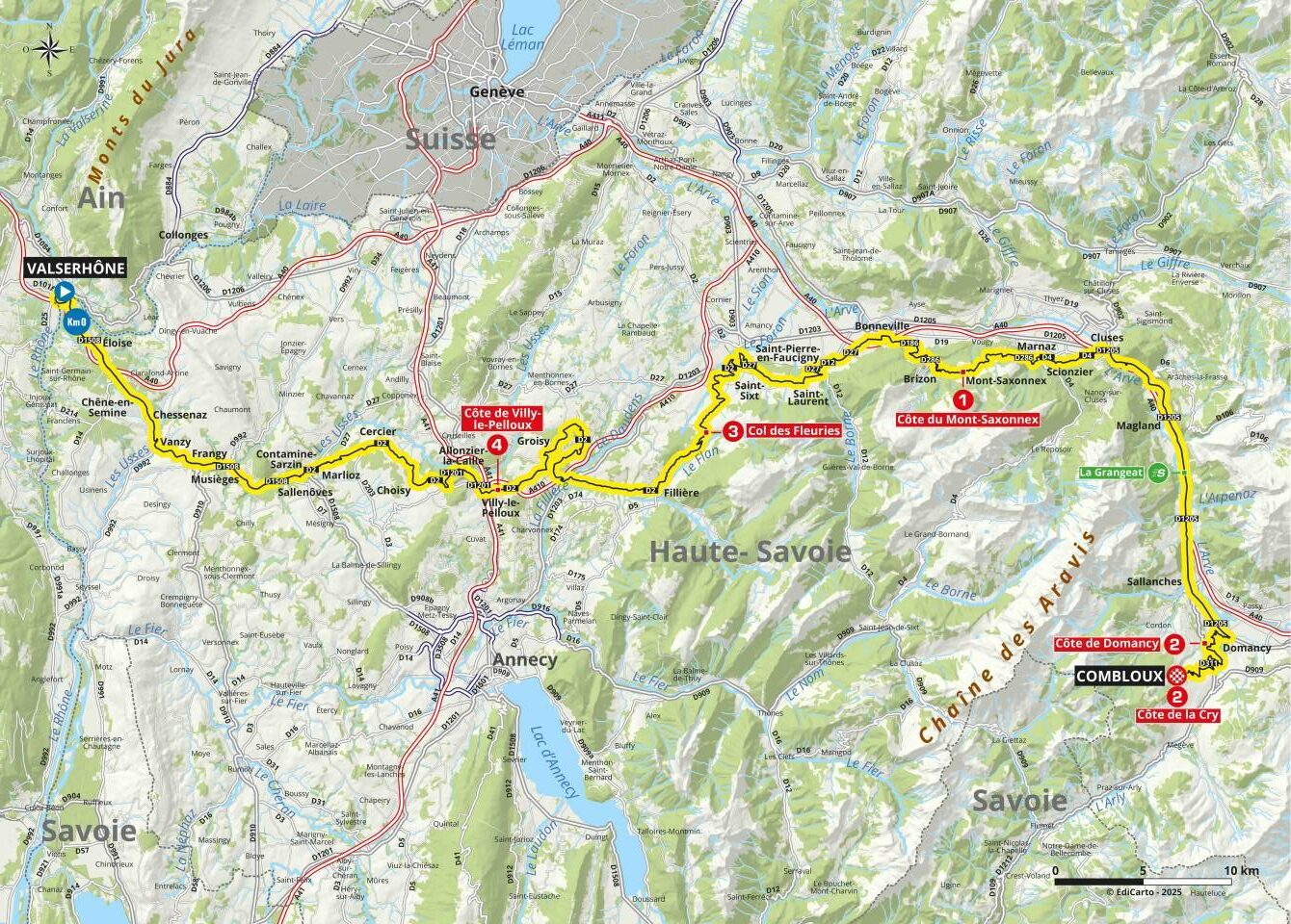 Critérium du Dauphiné 2025 : le parcours, les cartes et profils des étapes, les équipes et les horaires de diffusion TV de la 77e édition