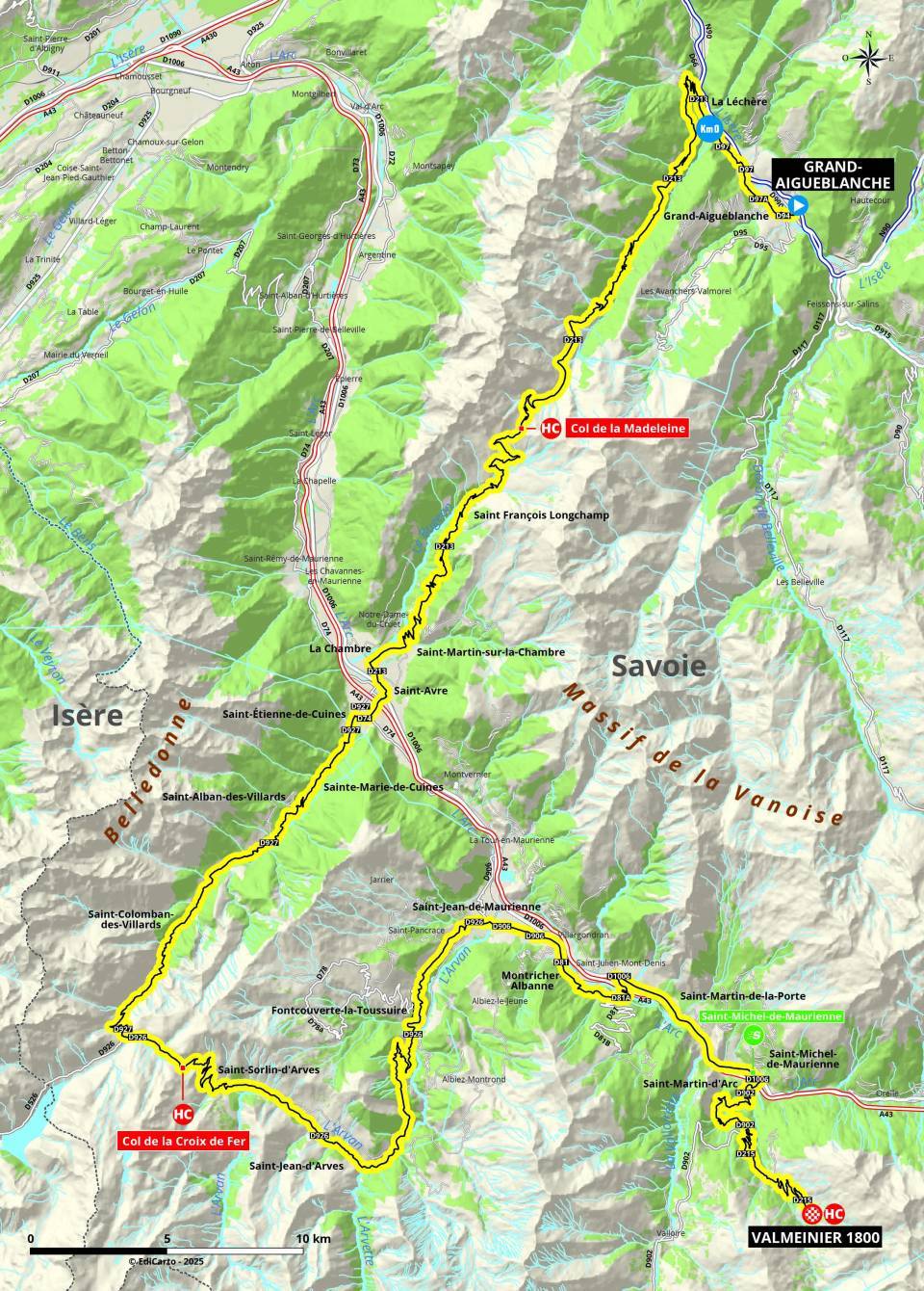 Critérium du Dauphiné 2025 : le parcours, les cartes et profils des étapes, les équipes et les horaires de diffusion TV de la 77e édition