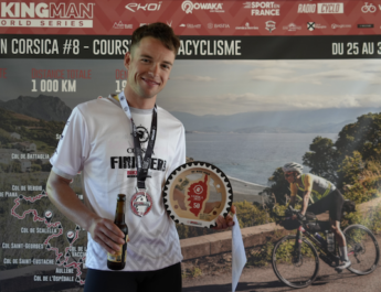 Louis Defaut, vainqueur du BikingMan Corsica