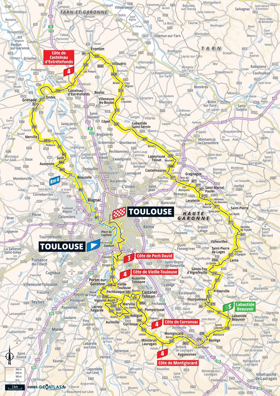 Tour de France 2025 : le parcours, les cartes et profils des étapes, les cols et les horaires de diffusion TV de la 112e édition