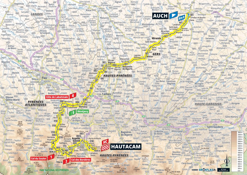 Tour de France 2025 : le parcours, les cartes et profils des étapes, les cols et les horaires de diffusion TV de la 112e édition