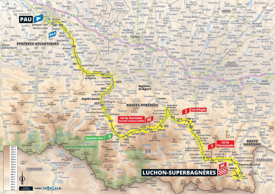Tour de France 2025 : le parcours, les cartes et profils des étapes, les cols et les horaires de diffusion TV de la 112e édition