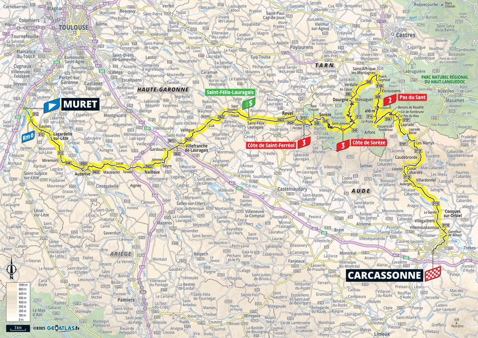 Tour de France 2025 : le parcours, les cartes et profils des étapes, les cols et les horaires de diffusion TV de la 112e édition