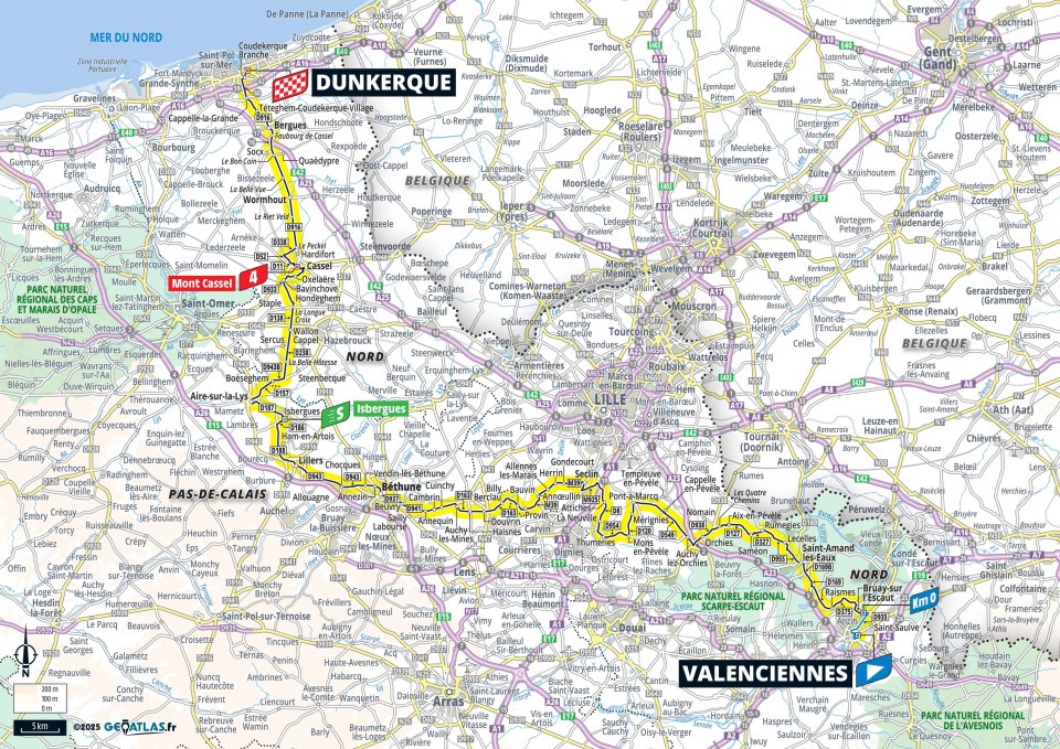 Tour de France 2025 : le parcours, les cartes et profils des étapes, les cols et les horaires de diffusion TV de la 112e édition