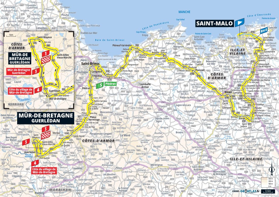 Tour de France 2025 : le parcours, les cartes et profils des étapes, les cols et les horaires de diffusion TV de la 112e édition
