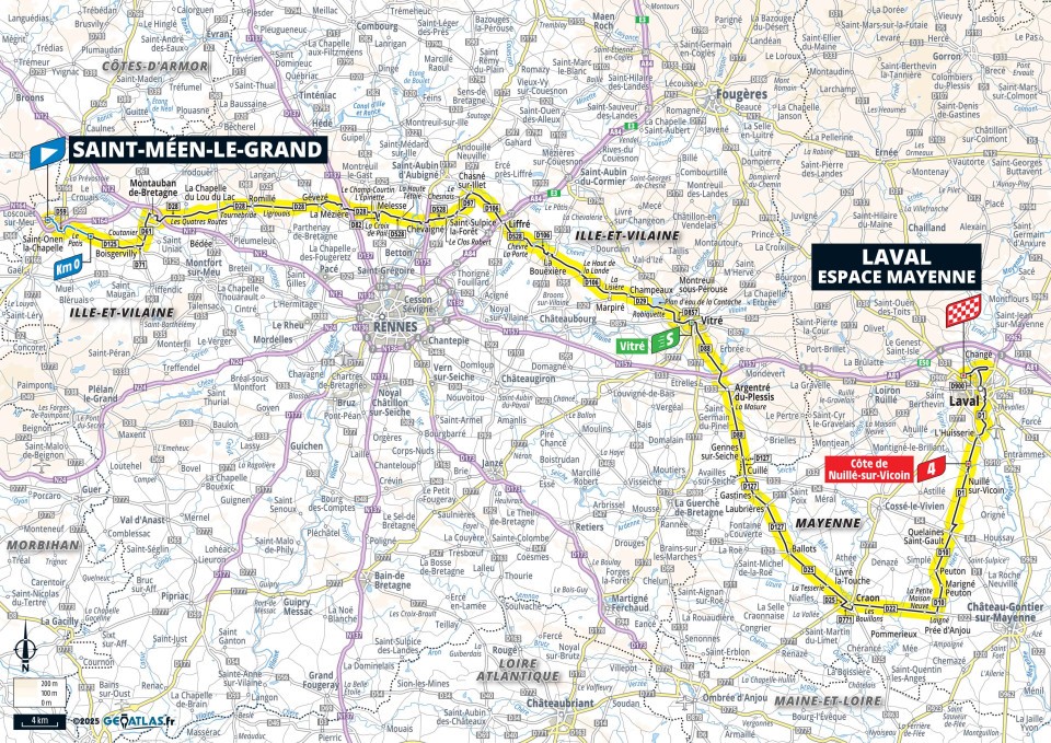 Tour de France 2025 : le parcours, les cartes et profils des étapes, les cols et les horaires de diffusion TV de la 112e édition