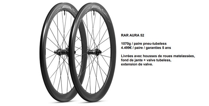 RAR présente ses roues AURA 52
