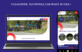 Ordinateur portable et smartphone présentant l'interface du nouveau site internet ffvelo.fr.