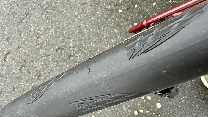 Continental GP 5000 AS TR 700x28, vue de l'usure de la bande de roulement