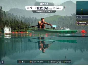 MyWhoosh introduit le mode Aviron