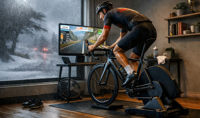 Comment remplacer efficacement une sortie vélo par une séance de home-trainer ?