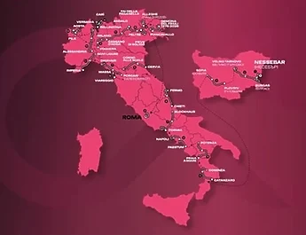 Tour d&rsquo;Italie 2026 : le parcours, toutes les cartes et profils des étapes, et les coureurs engagés