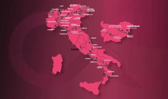 Tour d&rsquo;Italie 2026 : le parcours, toutes les cartes et profils des étapes, et les coureurs engagés