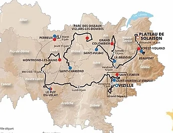 Tour Auvergne-Rhône-Alpes 2026 : tout le parcours et les coureurs engagés