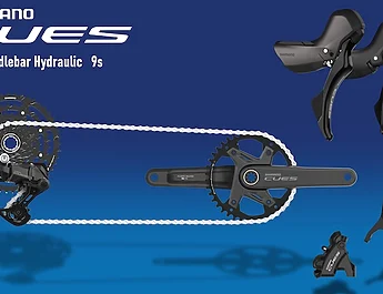Nouveaux composants hydrauliques Shimano CUES 9 vitesses pour cintre route et gravel