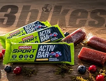 Activ Bar & Pâte de Fruits, Test des nouveautés Andros Sport