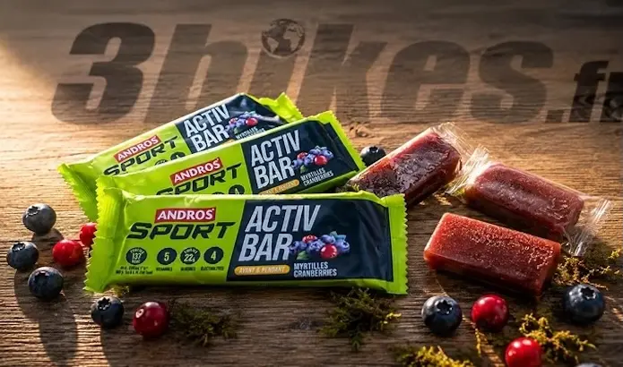Activ Bar & Pâte de Fruits, Test des nouveautés Andros Sport