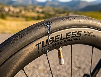 Crevaison pneu tubeless