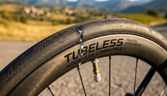 Crevaison pneu tubeless