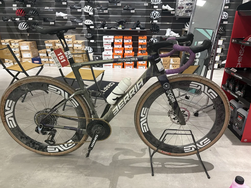 Berria Naii de Dany Maffeïs équipé en SRAM Red XPLR et roues ENVE G 6.7 Pro.