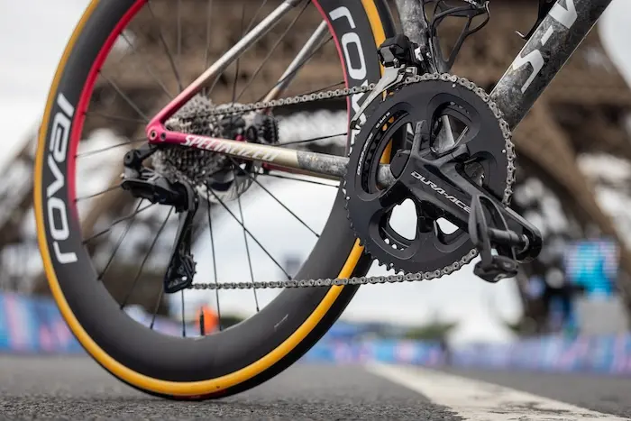 Transmission d'un vélo de coureur pro