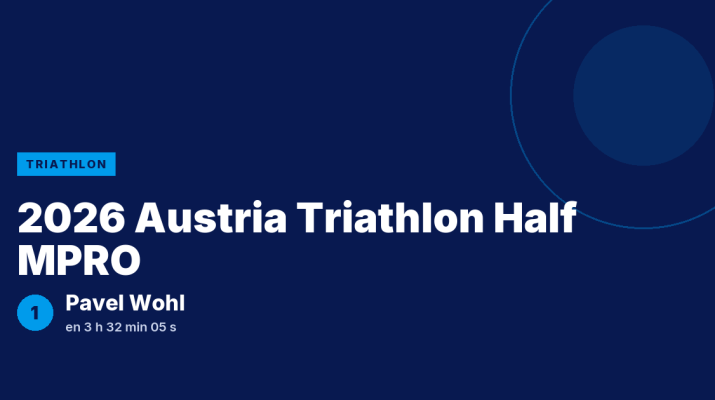 2026 Austria Triathlon Half MPRO : Pavel Wohl vainqueur