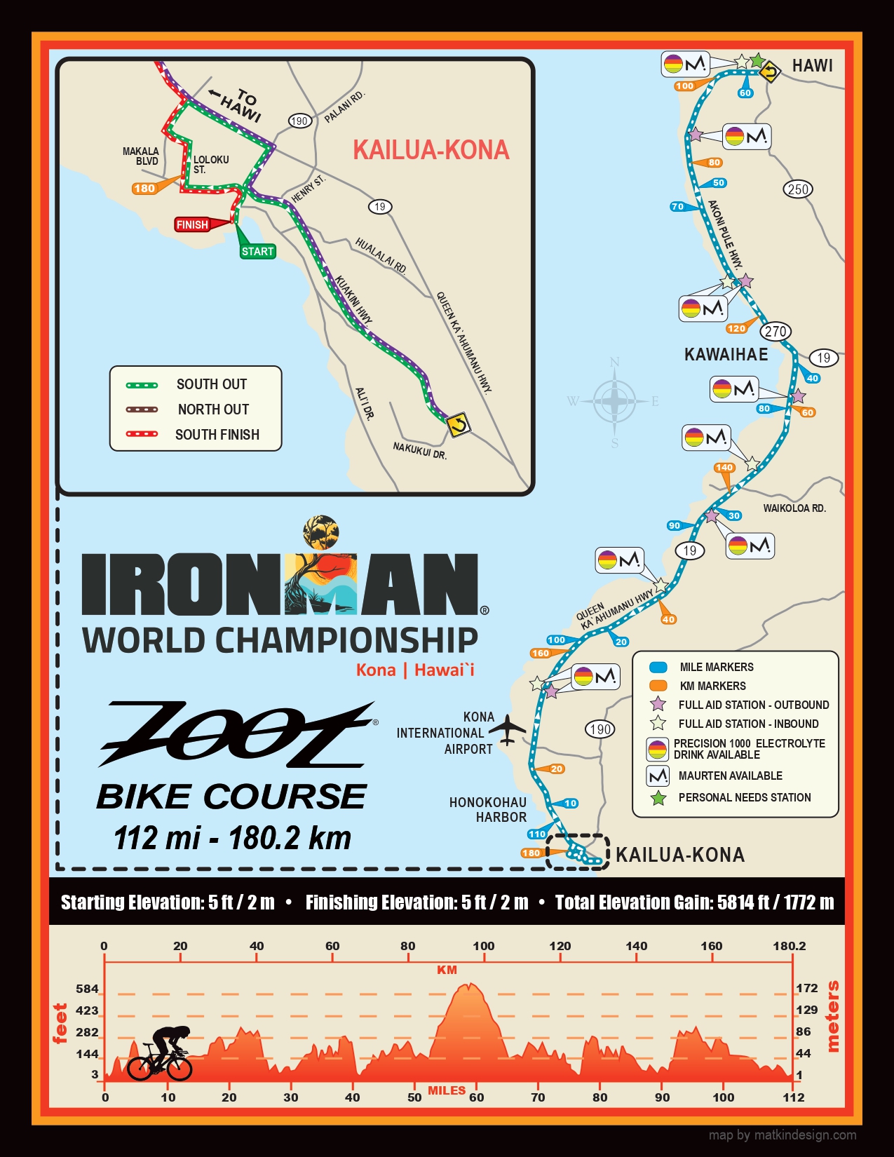 2026 IRONMAN World Championship: Maps of the Kona Course | 3bikes.fr ...