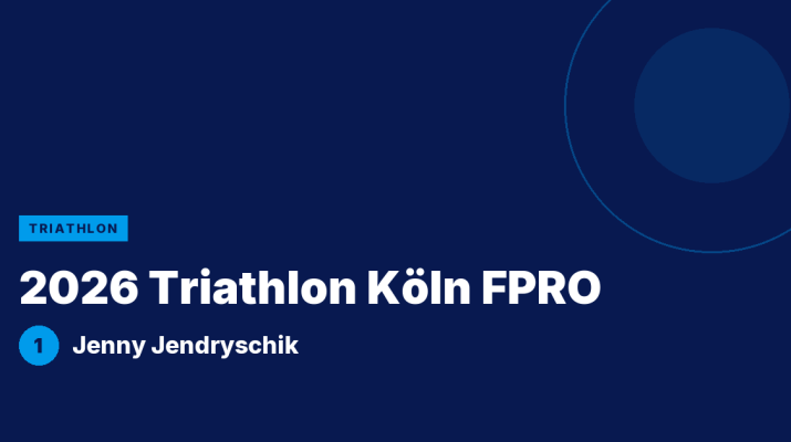 2026 Triathlon Köln FPRO : Jenny Jendryschik victorieuse
