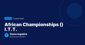 African Championships () I.T.T. : Diane Ingabire victorieuse