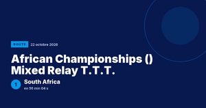 African Championships () Mixed Relay T.T.T. : South Africa victorieuse