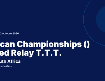 African Championships () Mixed Relay T.T.T. : South Africa victorieuse