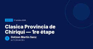 Clasica Provincia de Chiriqui : Gotzon Martin Sanz vainqueur